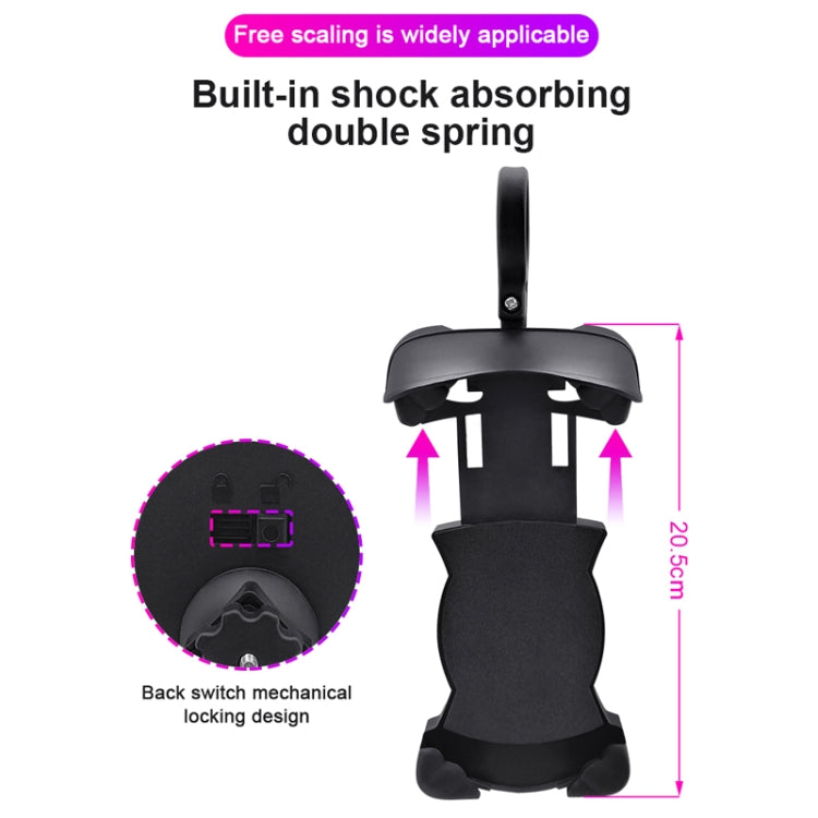 Motorcycle Sunshade Rainproof Mobile Phone Holder, Shape: Charging Mirror Holder 5V-2A - Holder by PMC TechLife | Online Shopping South Africa | PMC TechLife | Buy Now Pay Later Mobicred