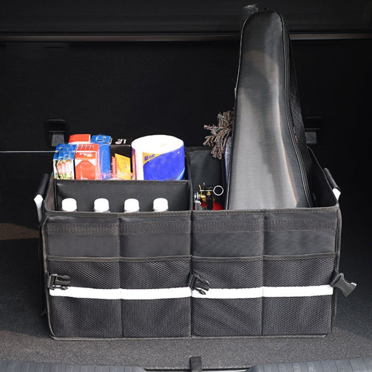 Car Trunk Storage Box Oxford Cloth Folding Organizer With Reflective Strips, Color: Small Gray - Stowing Tidying by PMC TechLife | Online Shopping South Africa | PMC TechLife | Buy Now Pay Later Mobicred
