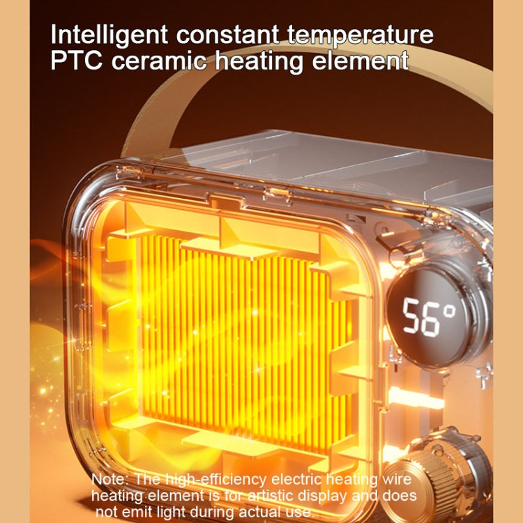 1200W Electric Heater Winter Hand Warmer with Screen Display,EU Plug(Mint Green) - Electric Heaters by PMC TechLife | Online Shopping South Africa | PMC TechLife | Buy Now Pay Later Mobicred