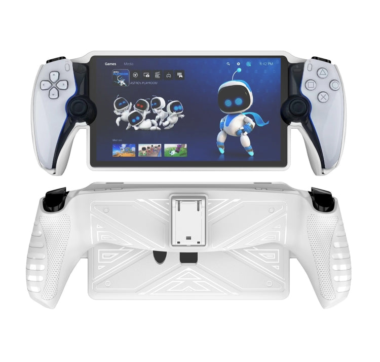 For Sony PlayStation Portal TPU Protective Case Cover With Stand(White) - Cases by PMC TechLife | Online Shopping South Africa | PMC TechLife