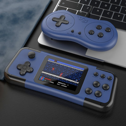 A12 3.0-Inch HD Colorful Screen Retro Handheld Game Console With 666 Built-In Games, Model: Double Black Blue - Pocket Console by PMC Jewellery | Online Shopping South Africa | PMC Jewellery | Buy Now Pay Later Mobicred