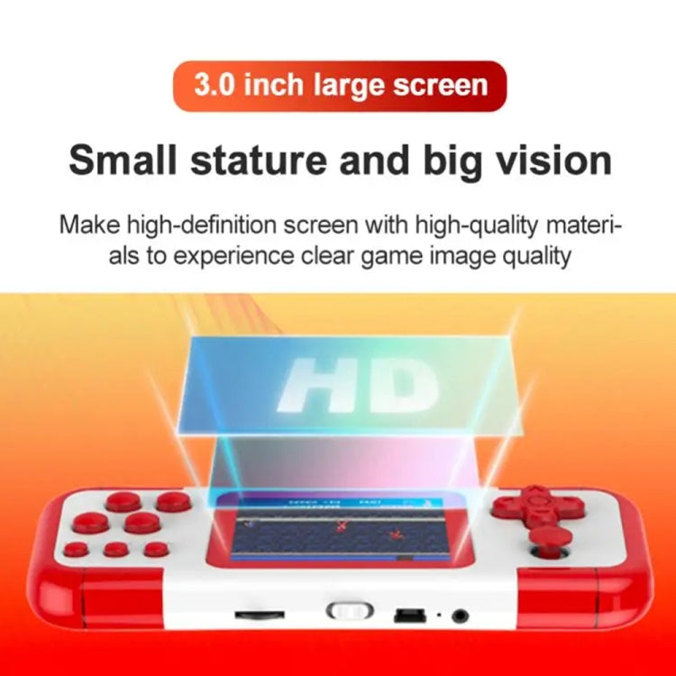 A12 3.0-Inch HD Colorful Screen Retro Handheld Game Console With 666 Built-In Games, Model: Double Red Blue - Pocket Console by PMC Jewellery | Online Shopping South Africa | PMC Jewellery | Buy Now Pay Later Mobicred