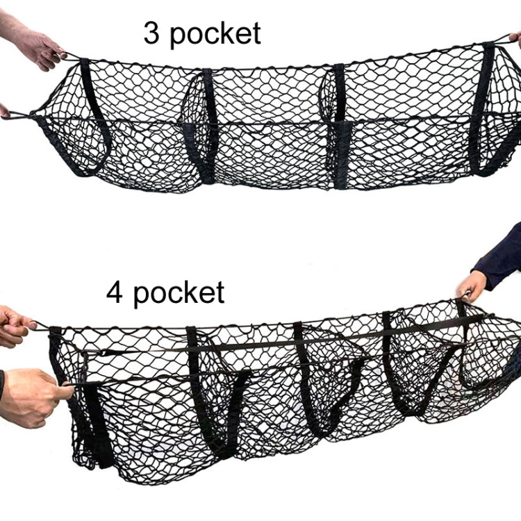 Pickup Truck Three-dimensional Net Bag Off-road Vehicle Trunk Luggage Net Bag, Size: 100x30cm(Four Pocket) - Stowing Tidying by PMC Jewellery | Online Shopping South Africa | PMC Jewellery | Buy Now Pay Later Mobicred