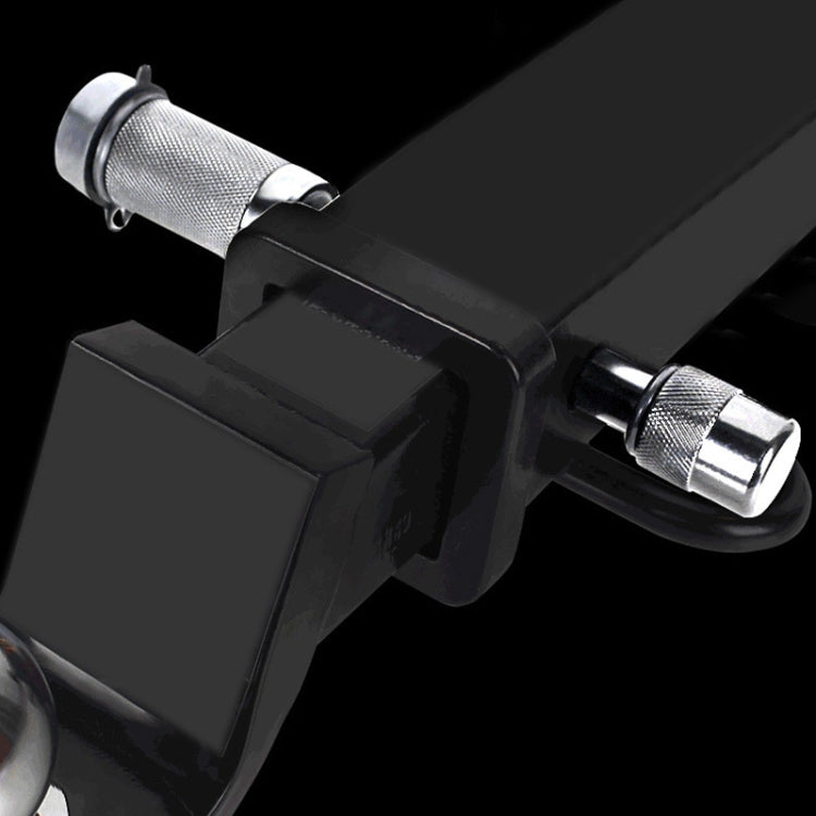 Car Latch Lock Trailer Tow Hook Anti-theft Padlock(Straight Pipe Black) - Towing Bars by PMC TechLife | Online Shopping South Africa | PMC TechLife | Buy Now Pay Later Mobicred