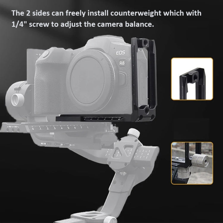 Universal Camera L Shape Bracket Quick Release Plate for Camera RSC2 / RS3 Stabilizers, Spec: L-450 Blue - free shipping - PMC TechLife - Order now!