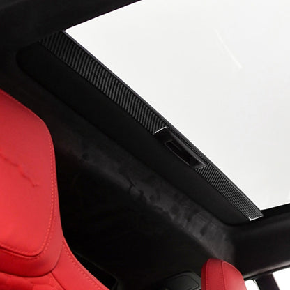 For Jaguar F-TYPE 2013+ Universal Sunroof Handle Sticker For Left And Right Drive(Black) - Car Interior Mouldings by PMC Jewellery | Online Shopping South Africa | PMC Jewellery | Buy Now Pay Later Mobicred