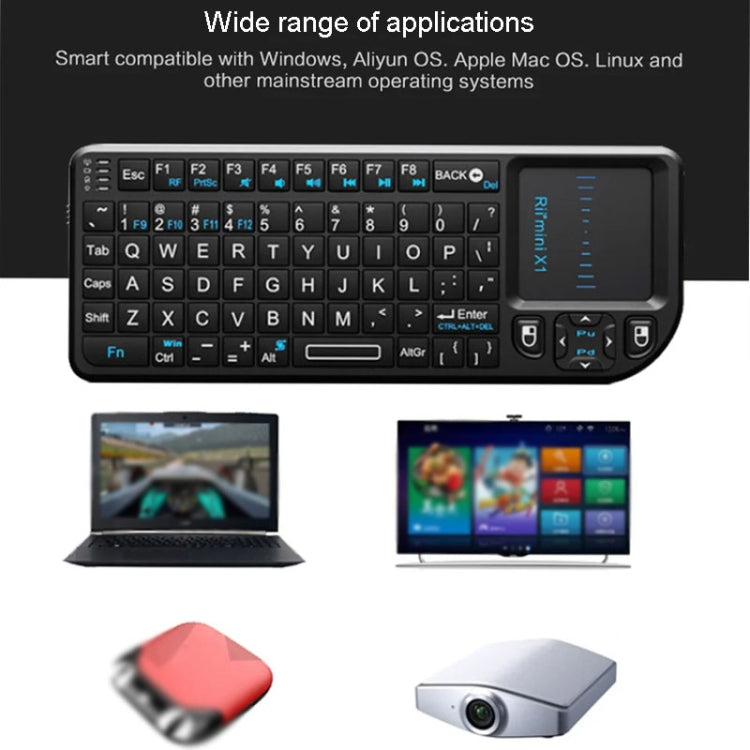 Rii X1 2.4G Mini Classic Wireless Keyboard Keypad And Mouse All-In-One Kit(Black) - free shipping - PMC TechLife - Order now!
