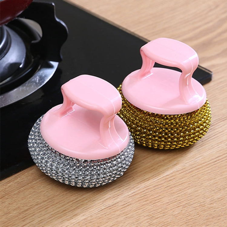 Removable Cleaning Wire Ball Kitchen Pot And Dish Brush(Random Handle+Ball) - Cleaning Tools by PMC TechLife | Online Shopping South Africa | PMC TechLife
