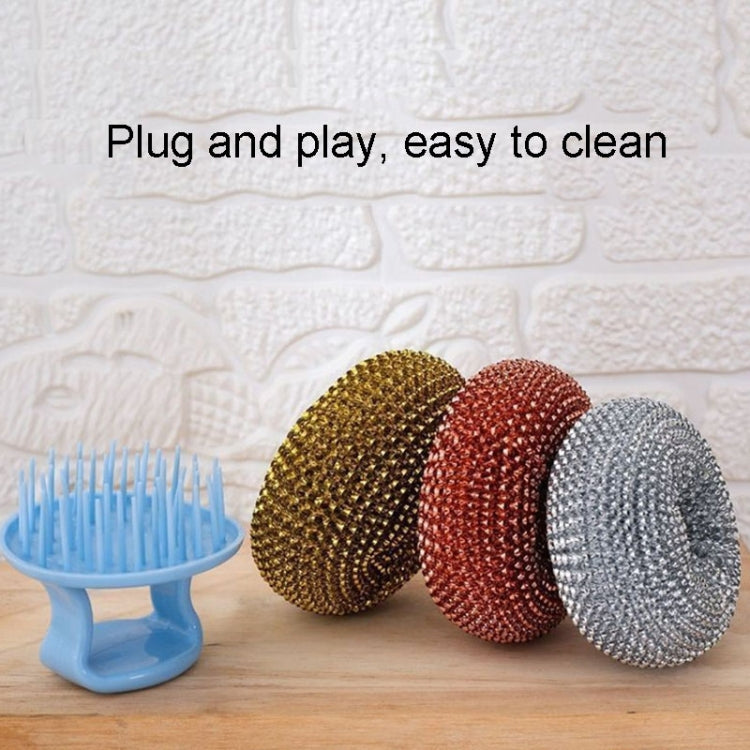 Removable Cleaning Wire Ball Kitchen Pot And Dish Brush(Random Handle+Ball) - Cleaning Tools by PMC Jewellery | Online Shopping South Africa | PMC Jewellery