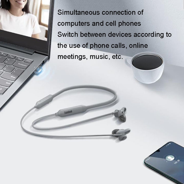 Lenovo ThinkBook UC100 Neckband Dual Wireless Bluetooth Earphone Cell Phone Computer Simultaneous Connection - Neck-mounted Earphone by Lenovo | Online Shopping South Africa | PMC Jewellery