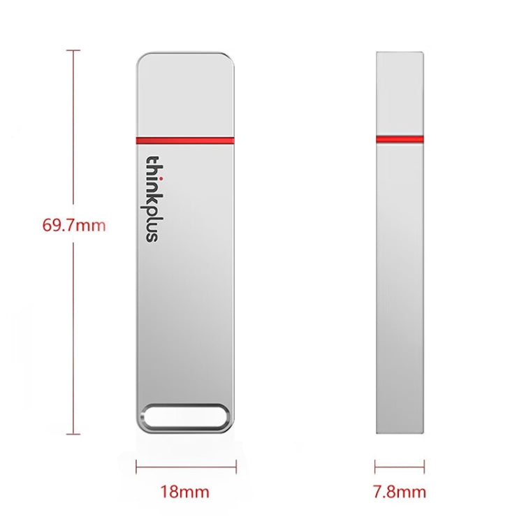Lenovo Thinkplus TU100Pro USB3.1 Solid State Flash Drive High Capacity Metal USB Memory Disk, Size: 512G(Silver) - free shipping - PMC Jewellery - Order now!