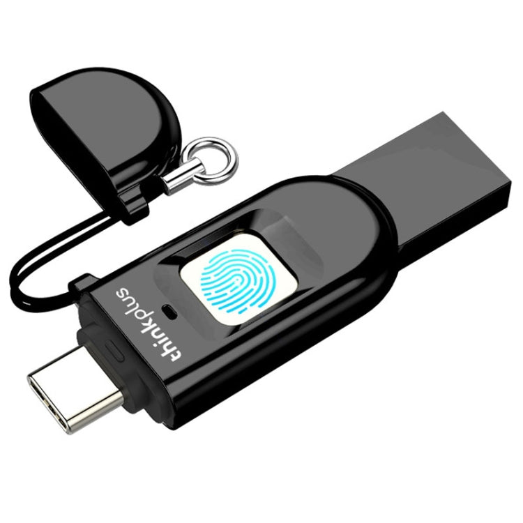 Lenovo Thinkplus TFU301 Dual Interface Type-C+USB Fingerprint Encrypted USB Flash Drive, Capacity: 32G - free shipping - PMC Jewellery - Order now!