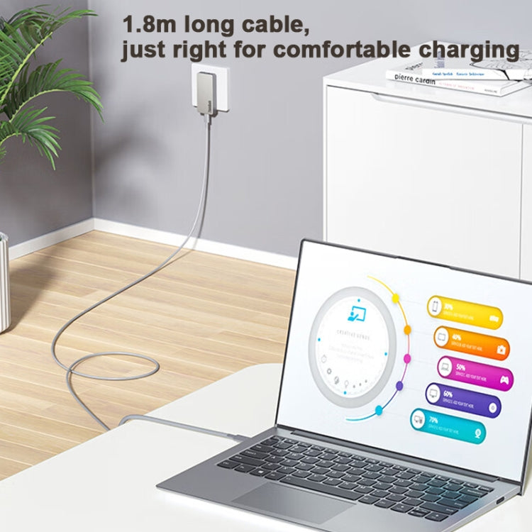 Lenovo ThinkBook Biscuit GaN 65W Power Adapter USB-C/Type-C Fast Charger For Phone Tablet - free shipping - PMC TechLife - Order now!