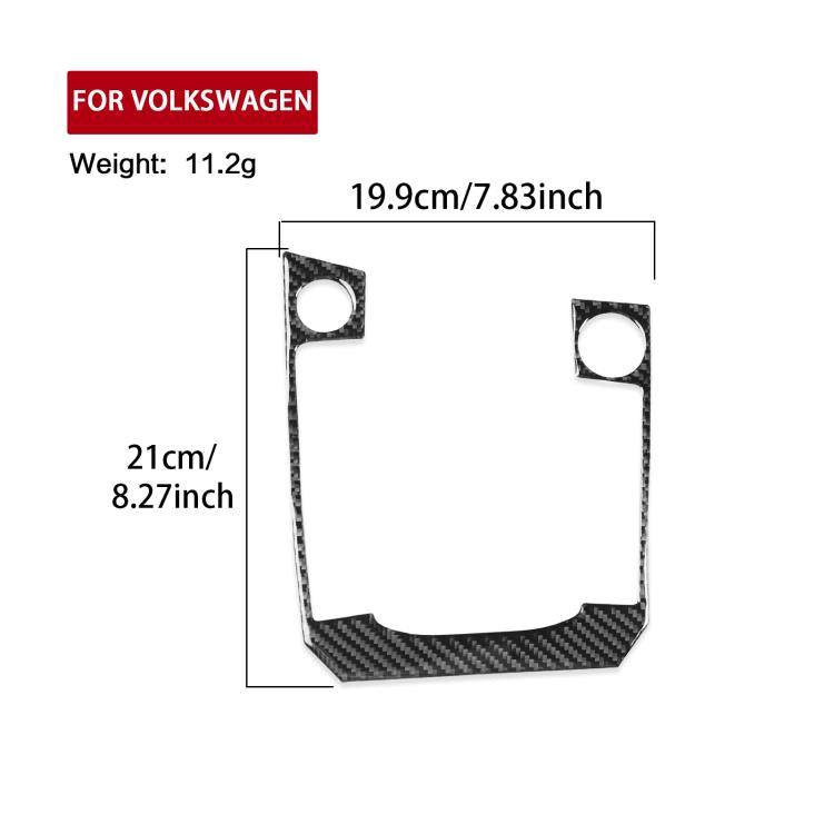 For Volkswagen Sagitar 2019-2023 B Model Left-Hand Drive Gear Panel Sticker(Black) - Car Interior Mouldings by PMc TechLife | Online Shopping South Africa | PMc TechLife | Buy Now Pay Later Mobicred
