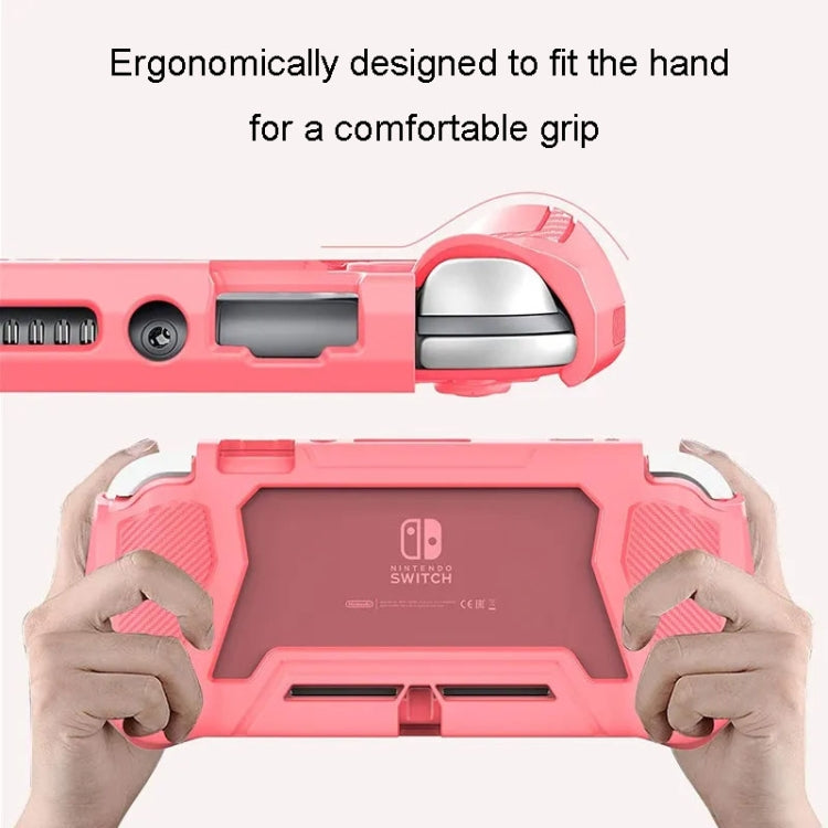 For Nintendo Switch Lite Full Cover Protective Shell TPU Console Case(Black) - Cases by PMC TechLife | Online Shopping South Africa | PMC TechLife