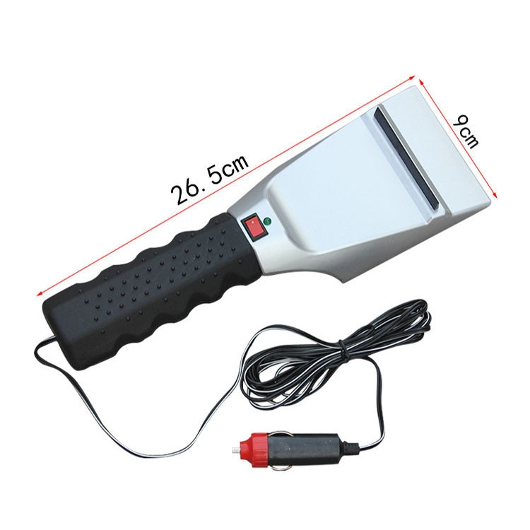12V Multifunctional Heated Car Snow Shovel Winter Snow Removal Tools(Black+Silver) - free shipping - PMC TechLife - Order now!