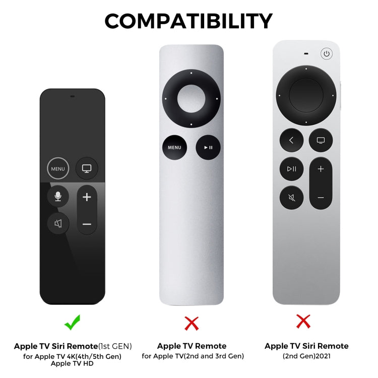 For Apple TV HD / 4K+AirTag AhaStyle PT157 Remote Control Tracker 2 In 1 Silicone Protective Cover(Black) - Remote Control Covers by AhaStyle | Online Shopping South Africa | PMC TechLife | Buy Now Pay Later Mobicred