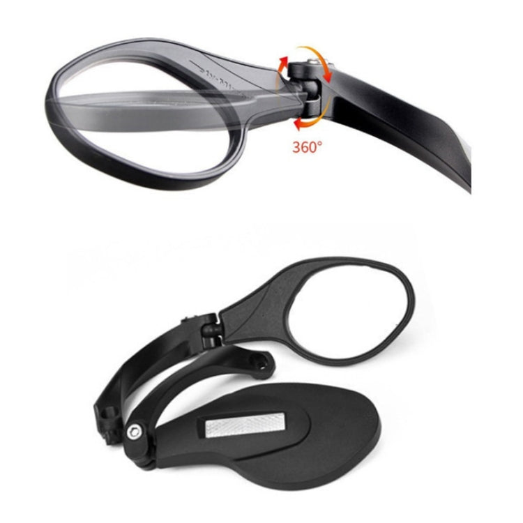 Motorcycle Wide View Rear View Mirror Bicycle Reflector, Color: Ellipse Left - Side Mirrors by PMC TechLife | Online Shopping South Africa | PMC TechLife | Buy Now Pay Later Mobicred