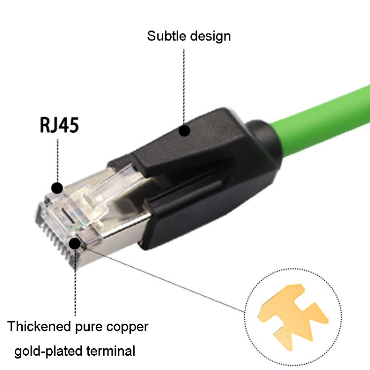 2m CAT6 Double Shielded Gigabit Industrial Cable Vibration-Resistant And Highly Flexible Drag Chain Cable - Lan Cable and Tools by PMC Jewellery | Online Shopping South Africa | PMC Jewellery