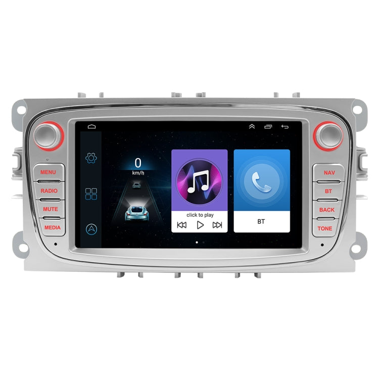 For Ford Focus 7 Inch HD Android Navigation Bluetooth RDS Radio, Size: 1+32G(Silver) - Car MP3 & MP4 & MP5 by PMC Jewellery | Online Shopping South Africa | PMC Jewellery | Buy Now Pay Later Mobicred