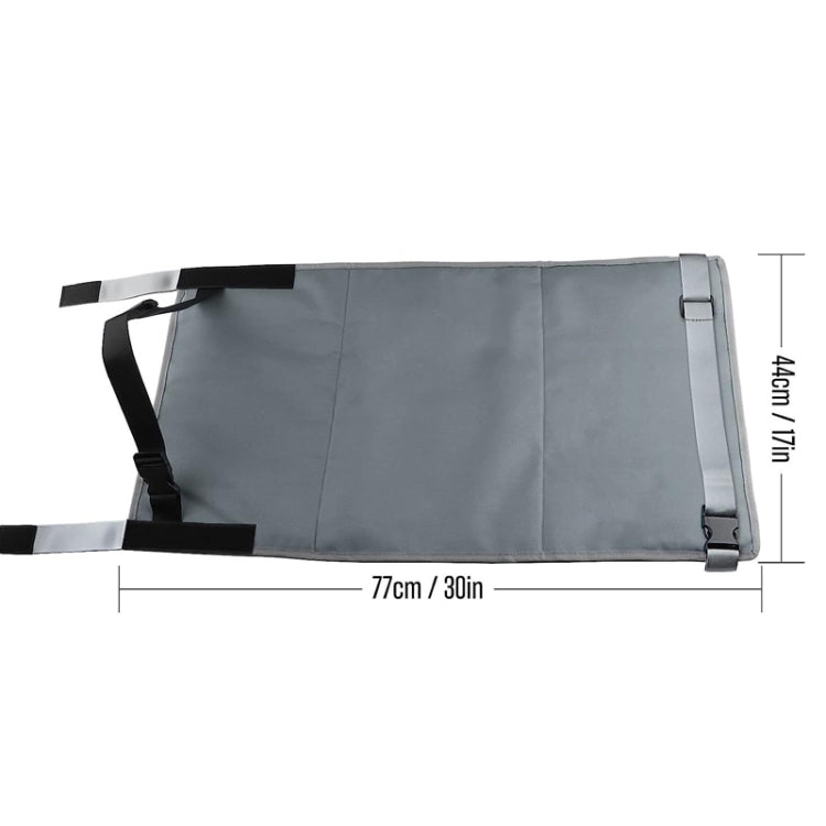 79 x 44cm Kids Airplane Seat Extender Portable Travel Seat Cushion(Black) - Seat Accessories by PMC Jewellery | Online Shopping South Africa | PMC Jewellery