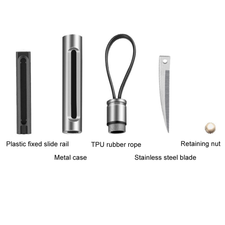 Mini Outdoor Portable Multi-functional Detachable Express Keychain, Color: Silver - Key Rings by PMC TechLife | Online Shopping South Africa | PMC TechLife | Buy Now Pay Later Mobicred