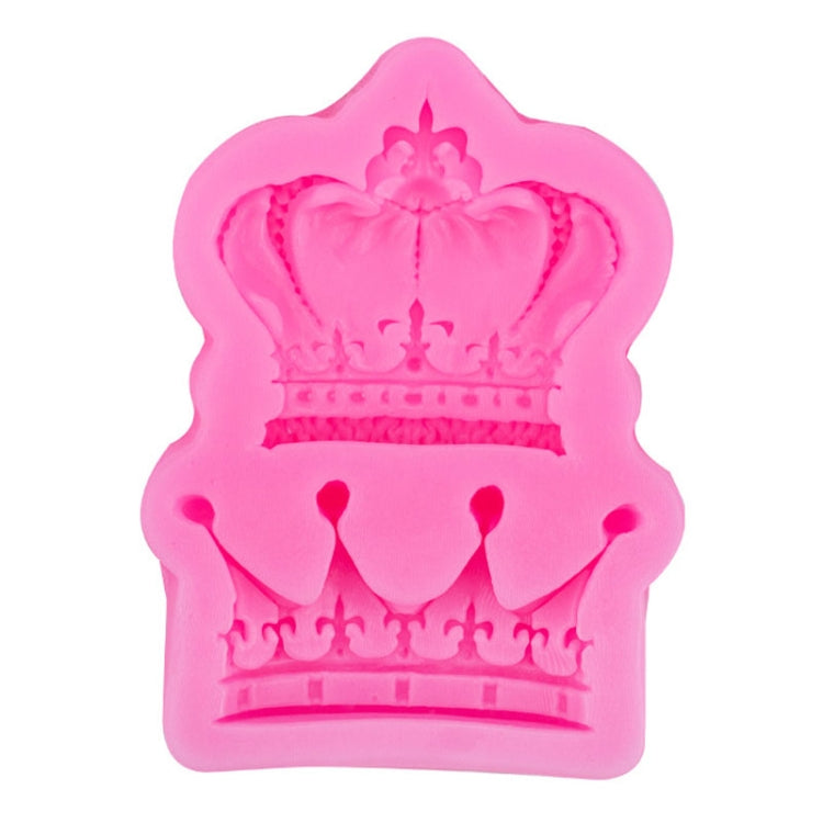 Crown Silicone Chocolate Fondant Baking Cake Mold Handmade Soft Pottery Glue Mold(Pink) - Food Molds by PMC TechLife | Online Shopping South Africa | PMC TechLife