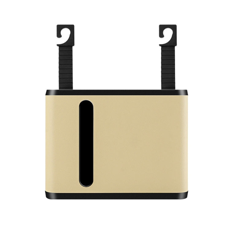 Car Seat Back Hanging Tissue Storage Box(Beige) - Stowing Tidying by PMC TechLife | Online Shopping South Africa | PMC TechLife | Buy Now Pay Later Mobicred