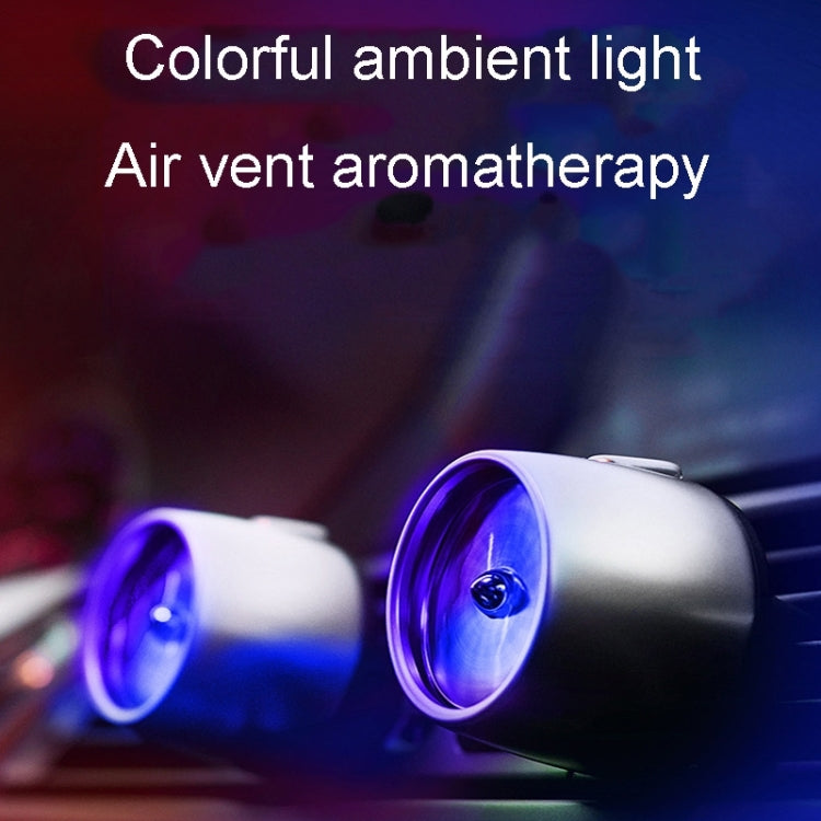 Car Fragrance Super Engine Car Air Conditioning Aroma Diffuser Outlet Ornament, Model: Gray Titanium Red Light - free shipping - PMC TechLife - Order now!