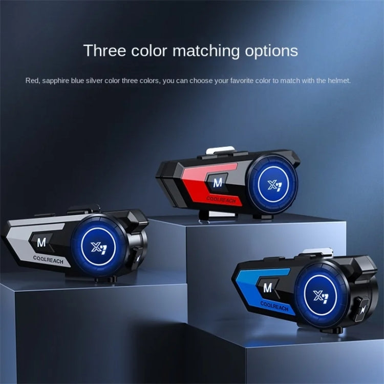 X7 Motorcycle Helmet Bluetooth Headset Riding Navigation Listening Song Soft Hard Wheat(Red) - Motorcycle Walkie Talkie by PMC TechLife | Online Shopping South Africa | PMC TechLife | Buy Now Pay Later Mobicred