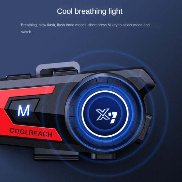 X7 Motorcycle Helmet Bluetooth Headset Riding Navigation Listening Song Soft Hard Wheat(Red) - Motorcycle Walkie Talkie by PMC TechLife | Online Shopping South Africa | PMC TechLife | Buy Now Pay Later Mobicred