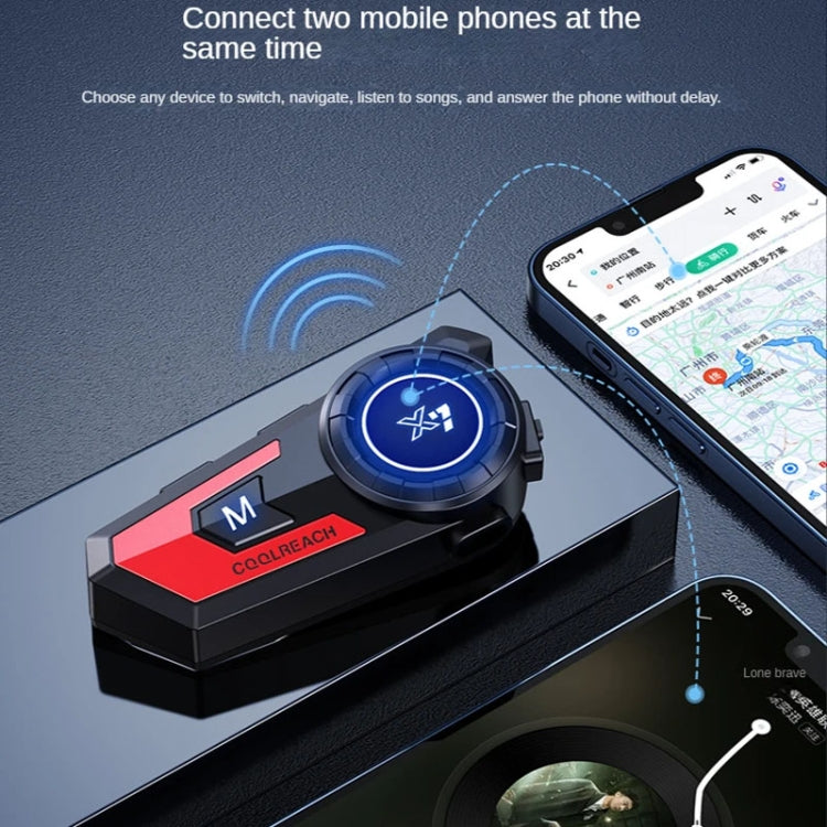 X7 Motorcycle Helmet Bluetooth Headset Riding Navigation Listening Song Soft Hard Wheat(Red) - Motorcycle Walkie Talkie by PMC TechLife | Online Shopping South Africa | PMC TechLife | Buy Now Pay Later Mobicred