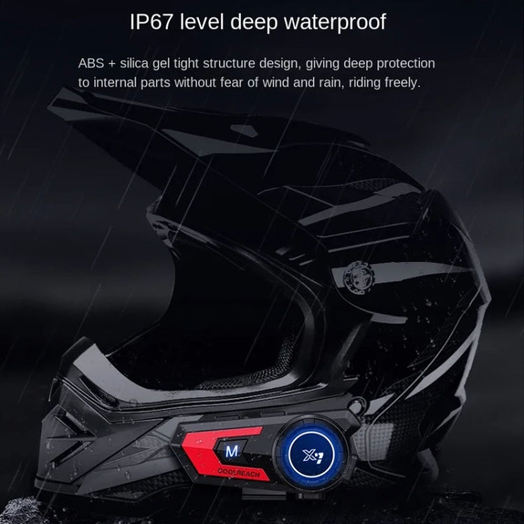 X7 Motorcycle Helmet Bluetooth Headset Riding Navigation Listening Song Soft Hard Wheat(Red) - Motorcycle Walkie Talkie by PMC TechLife | Online Shopping South Africa | PMC TechLife | Buy Now Pay Later Mobicred