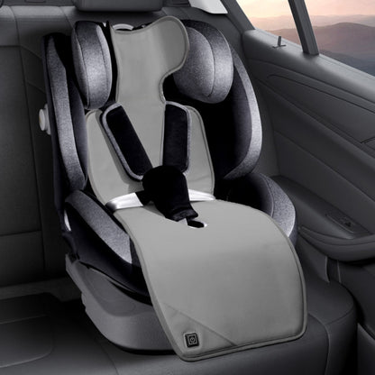 Car USB Heated Seat Cushion Winter Plush Child Seat Pad, Size: 90x32cm(Gray) - Seat Accessories by PMC Jewellery | Online Shopping South Africa | PMC Jewellery | Buy Now Pay Later Mobicred