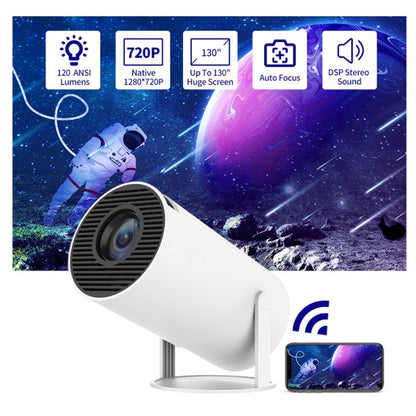 HY300 Smart Projector Android 11.0 System 120 Lumen Portable Projector AU Plug - Mini Projector by PMC Jewellery | Online Shopping South Africa | PMC Jewellery