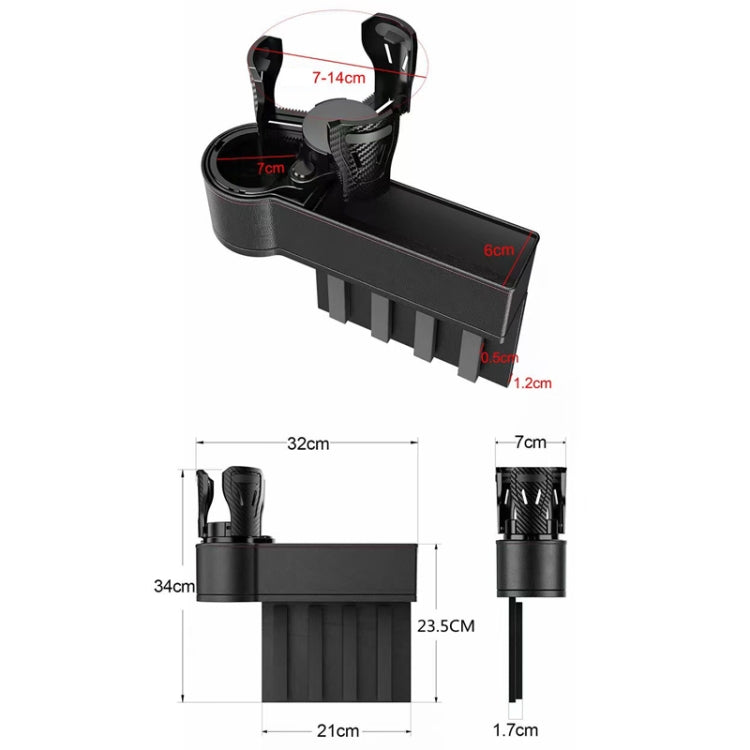 Car Seat Gap Storage Box Car Water Cup Holder Ashtray, Color: Left Black - Stowing Tidying by PMC TechLife | Online Shopping South Africa | PMC TechLife | Buy Now Pay Later Mobicred