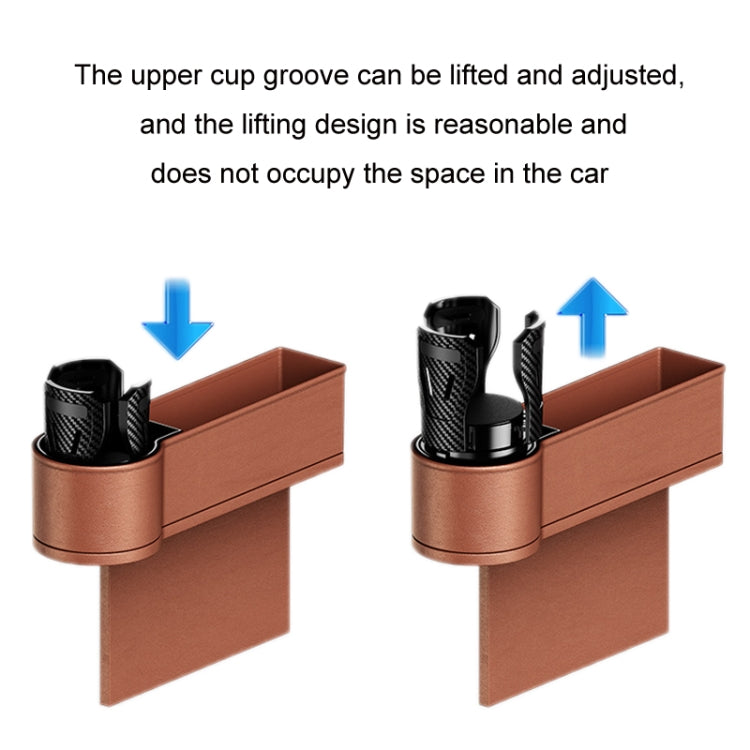 Car Seat Gap Storage Box Car Water Cup Holder Ashtray, Color: Right Brown - Stowing Tidying by PMC TechLife | Online Shopping South Africa | PMC TechLife | Buy Now Pay Later Mobicred