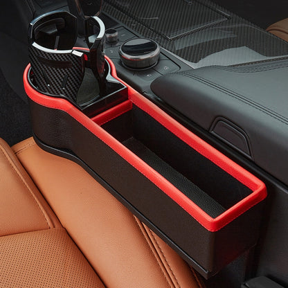 Car Seat Gap Storage Box Car Water Cup Holder Ashtray, Color: Left Black Red - Stowing Tidying by PMC Jewellery | Online Shopping South Africa | PMC Jewellery | Buy Now Pay Later Mobicred