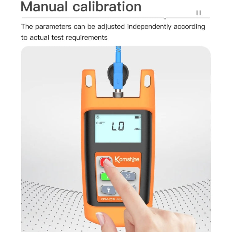 Komshine Mini Handheld Optical Power Meter Fiber Loss Measurement, Specification: KPM-25M-C/-50DBM to +26DBM - Fiber Optic Test Pen by Komshine | Online Shopping South Africa | PMC Jewellery | Buy Now Pay Later Mobicred