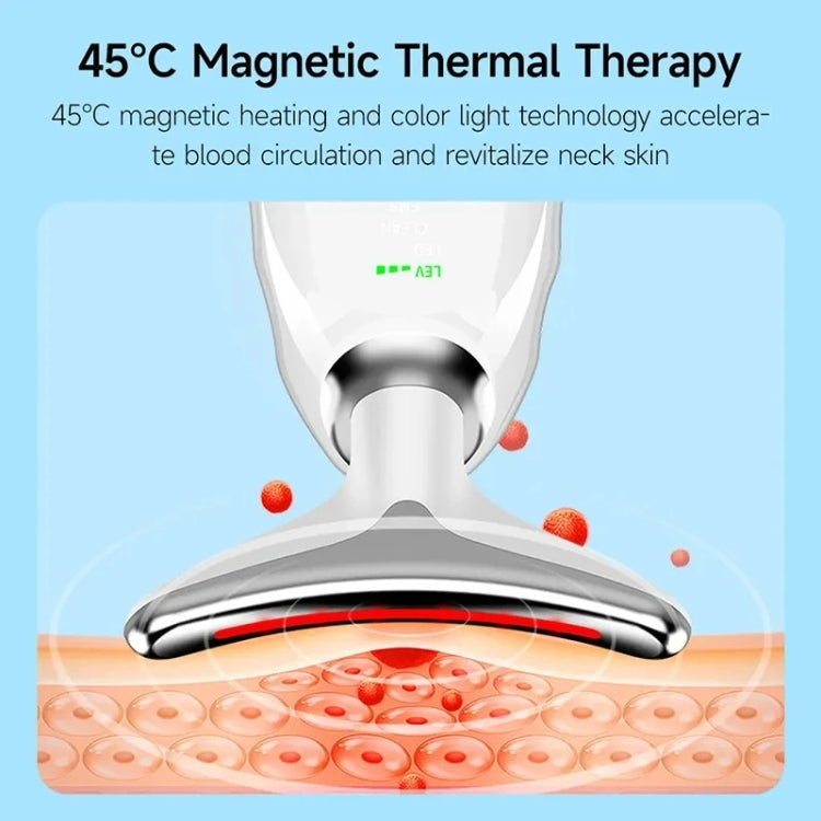 Electrical Neck Beauty Instrument Neck Massager Face Beauty Device, Style: Oval(Red) - free shipping - PMC TechLife - Order now!