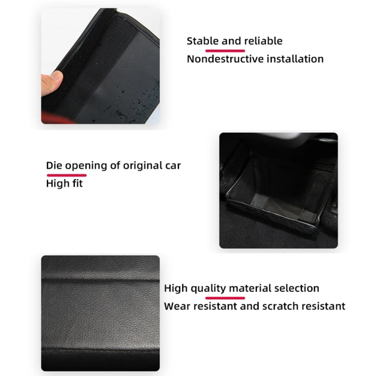 For Tesla Model Y PU Leather Car Interior Storage Glove Box Modification Accessories, Style: Seat Model - free shipping - PMC TechLife - Order now!