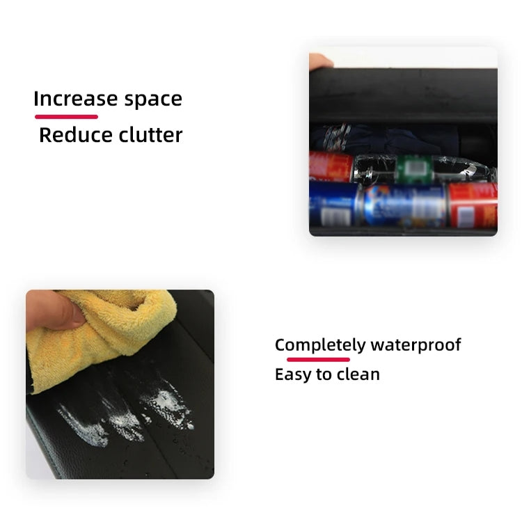 For Tesla Model Y PU Leather Car Interior Storage Glove Box Modification Accessories, Style: Seat Model - free shipping - PMC TechLife - Order now!