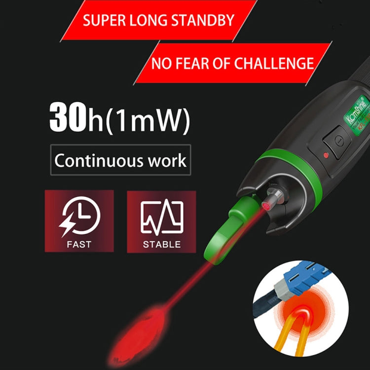 KomShine Metal Visible Laser Light Source Fiber Optic Red Light Pen, Model: KFL-11P-20MW - Fiber Optic Test Pen by KomShine | Online Shopping South Africa | PMC Jewellery | Buy Now Pay Later Mobicred