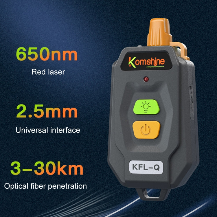 Komshine 20-25km Mini Optical Fiber Breakpoint Positioning Test Red Light Pen, Specification: KFL-Q-30MW - Fiber Optic Test Pen by Komshine | Online Shopping South Africa | PMC Jewellery | Buy Now Pay Later Mobicred