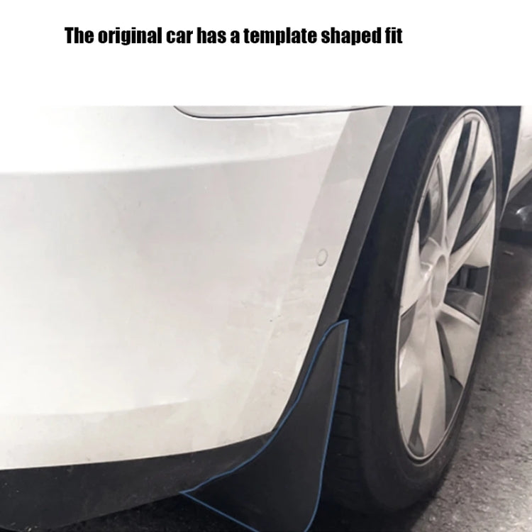 For Tesla Model Y Car Punch-Free Front And Rear Wheel Soft Rubber Mudguards, Style: Matte Black - Mudguards by PMC TechLife | Online Shopping South Africa | PMC TechLife | Buy Now Pay Later Mobicred