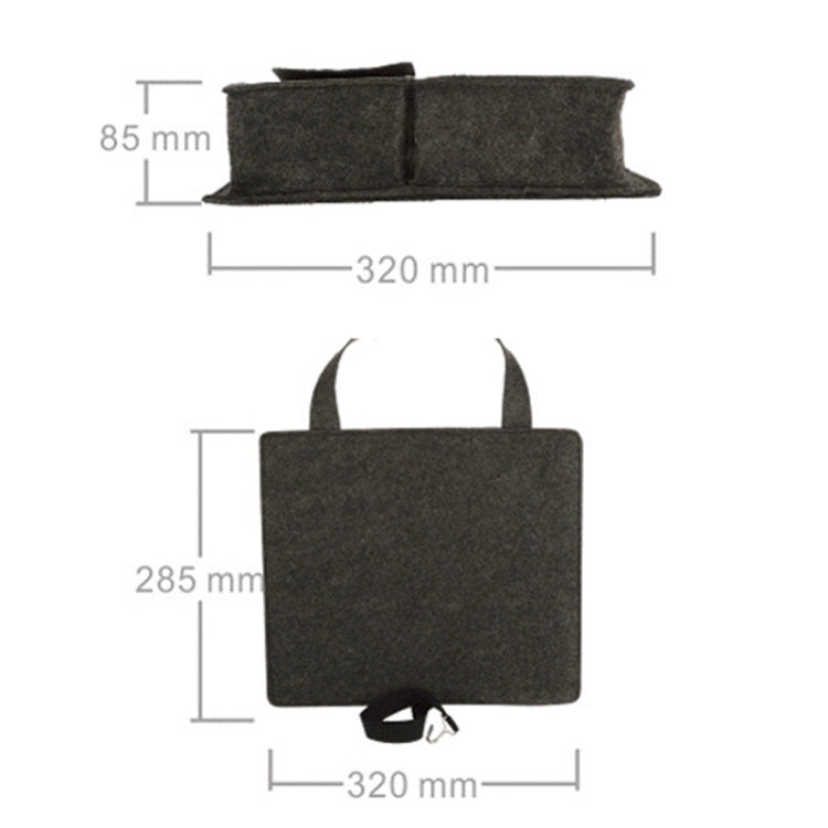 Felt Car Storage Bag Car Back Seat Hanging Organizer Bag(Beige) - Stowing Tidying by PMC TechLife | Online Shopping South Africa | PMC TechLife | Buy Now Pay Later Mobicred