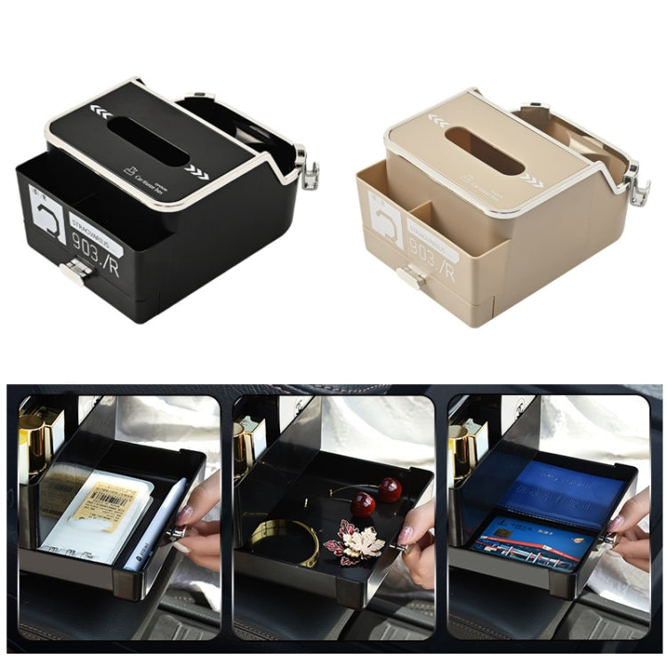 Car Tissue Box Multifunction Cup Holder Armrest Box Storage Box(Beige) - Stowing Tidying by PMC TechLife | Online Shopping South Africa | PMC TechLife | Buy Now Pay Later Mobicred