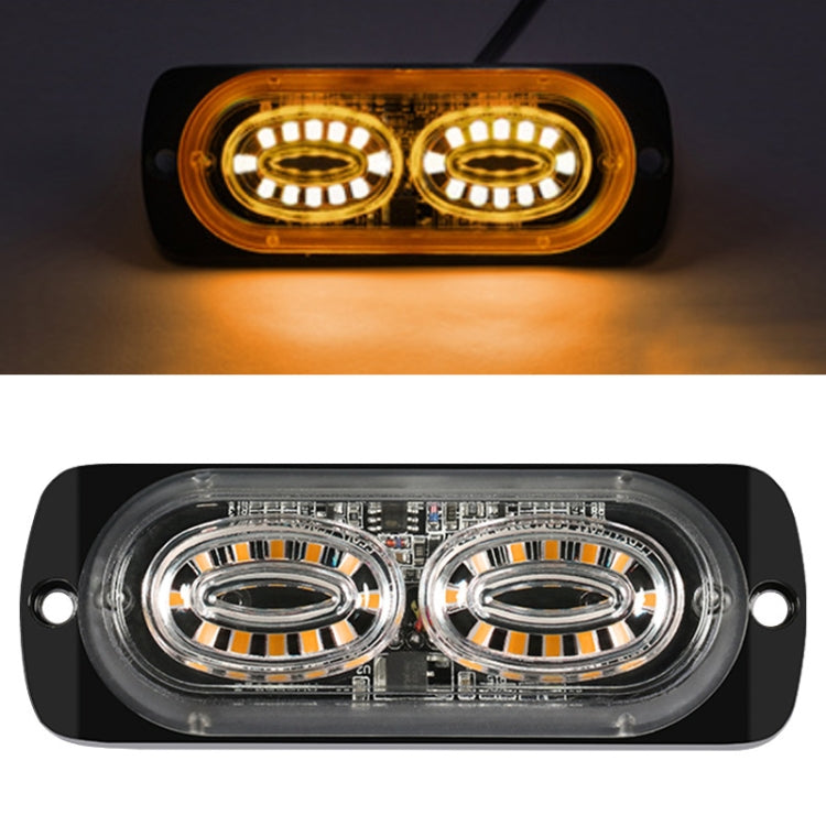 12W Car Side Signal Warning Light 24 LED Strobe Light(Yellow) - Warning Lights by PMC Jewellery | Online Shopping South Africa | PMC Jewellery | Buy Now Pay Later Mobicred