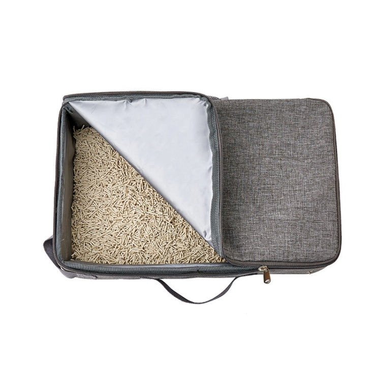 35x45cm Foldable Oxford Cloth Portable Cat Litter Box Pet Bag - Wash Litter Tray by PMC TechLife | Online Shopping South Africa | PMC TechLife