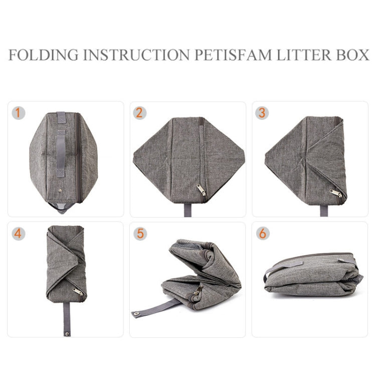 35x45cm Foldable Oxford Cloth Portable Cat Litter Box Pet Bag - Wash Litter Tray by PMC TechLife | Online Shopping South Africa | PMC TechLife